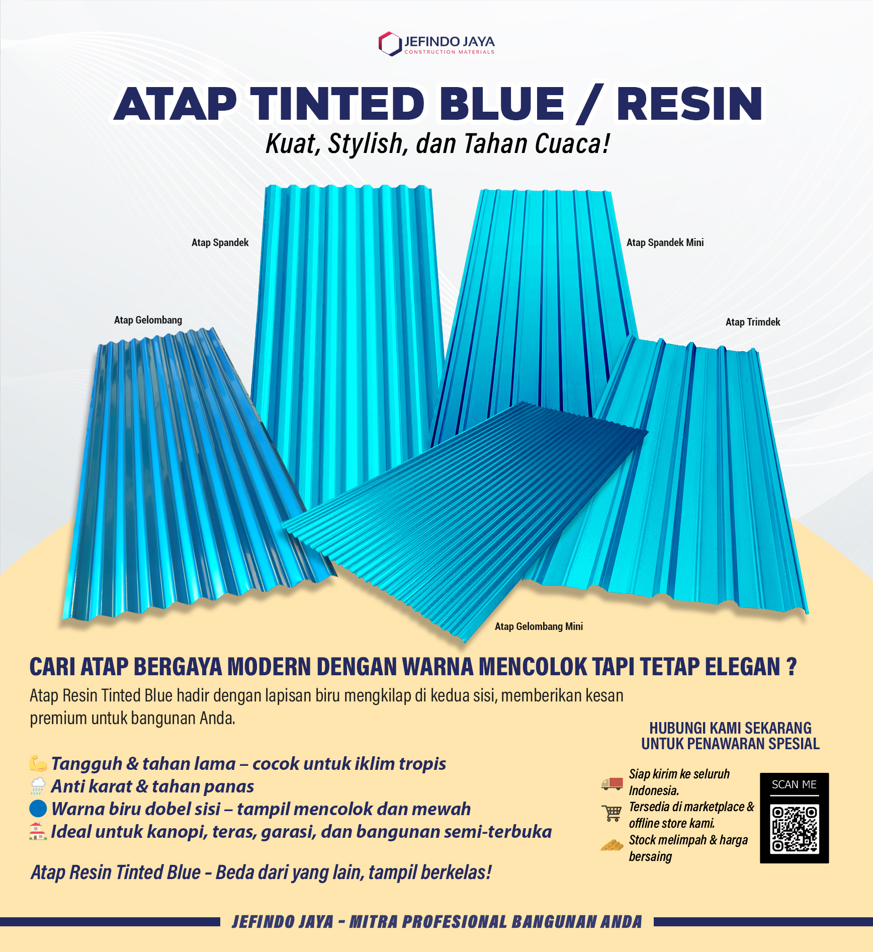 Atap J2 Tinted Blue / Resin Series