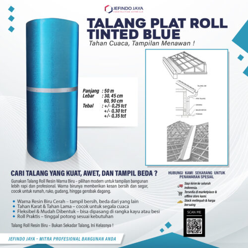 Talang Roll Tinted Blue