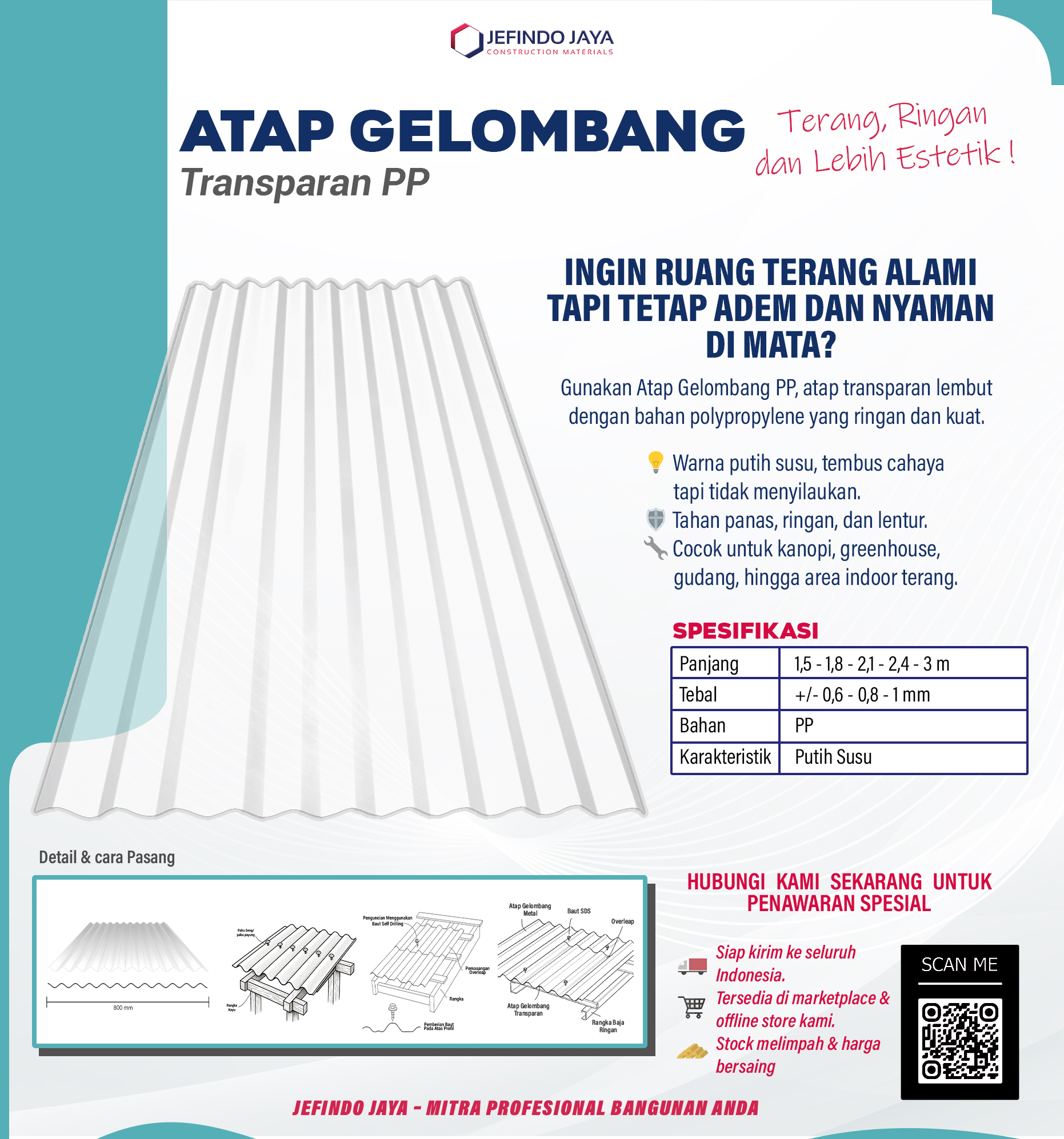 Atap Gelombang PP