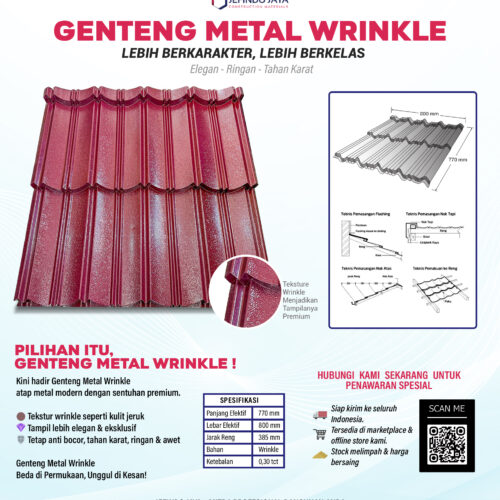 Genteng Metal Wrinkle