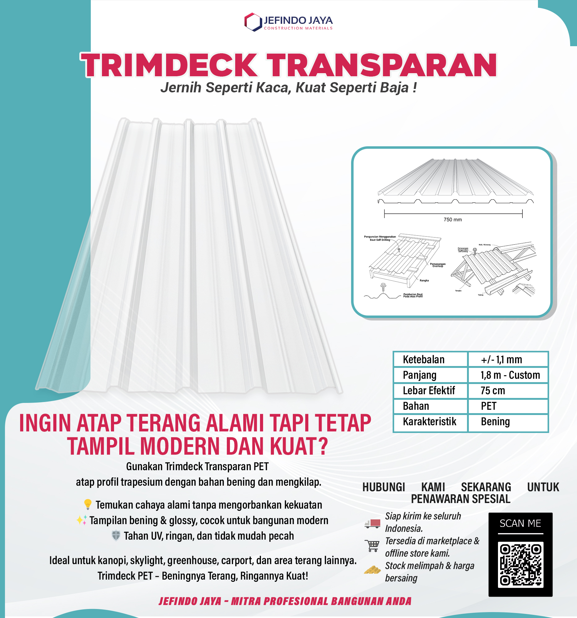 Trimdeck Transparan